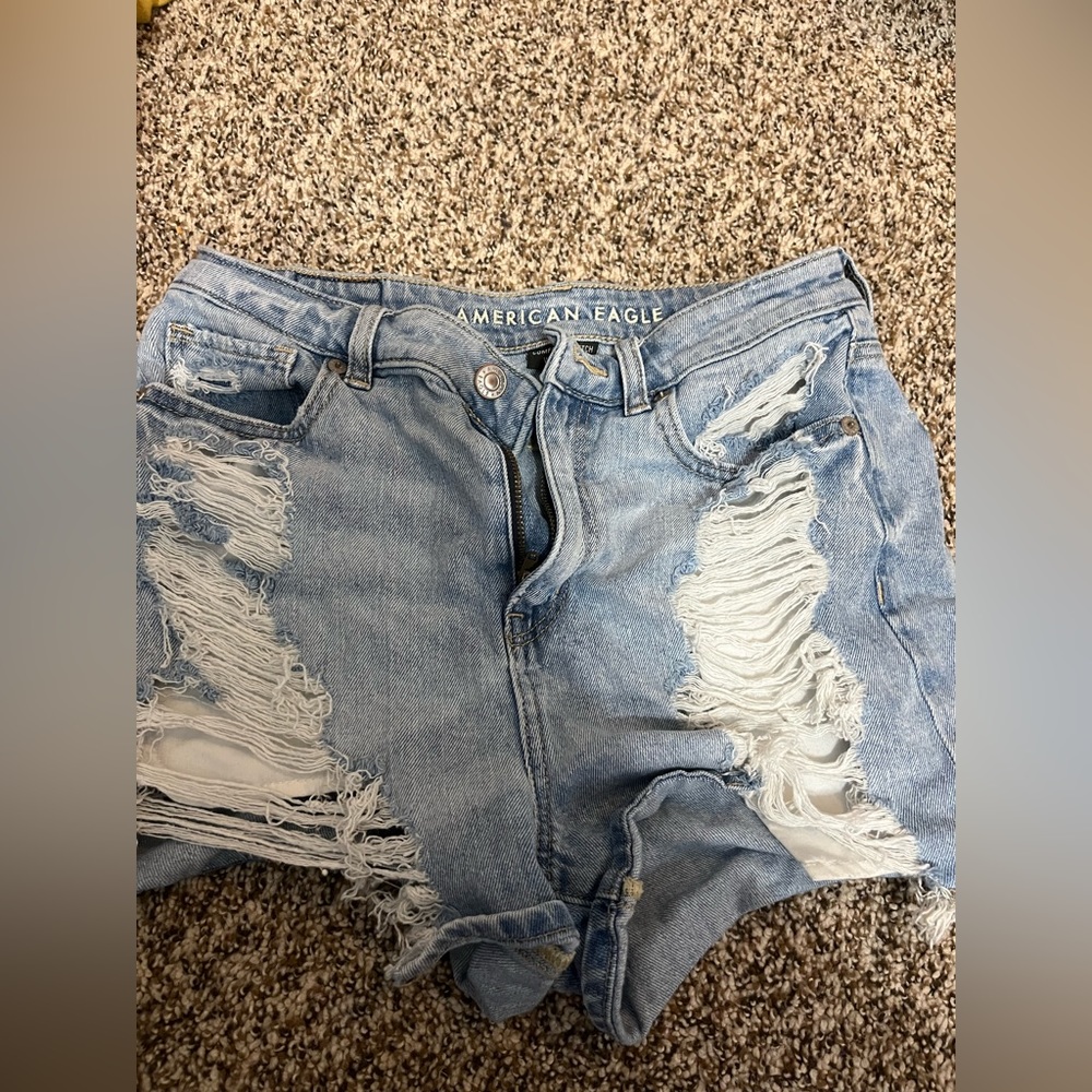 American Eagle jean shorts, mom shorts, size 2.